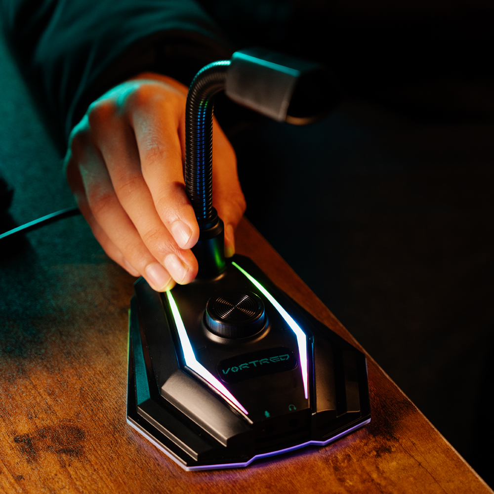 Micrófono Gaming Luz LED RGB Handler