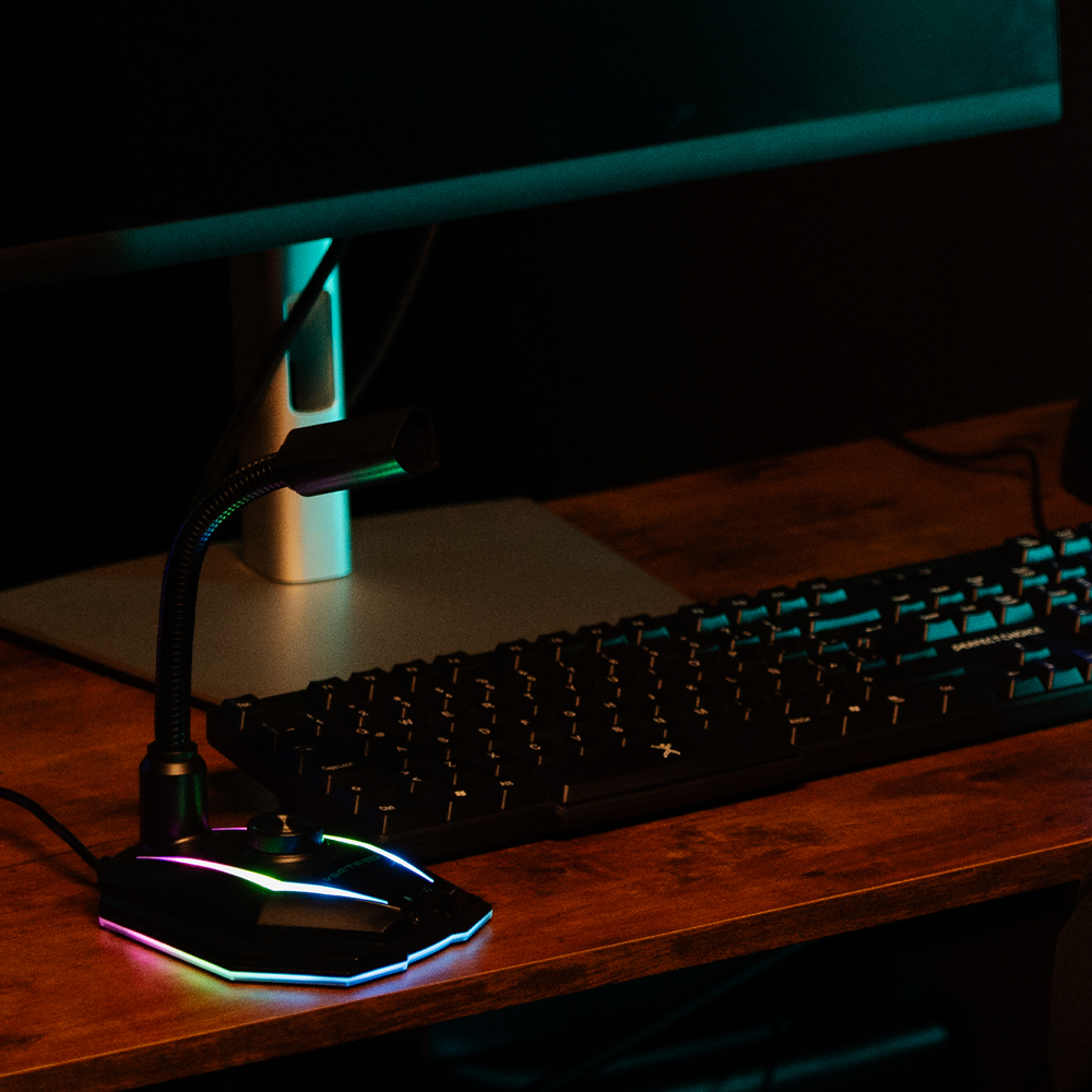 Micrófono Gaming Luz LED RGB Handler