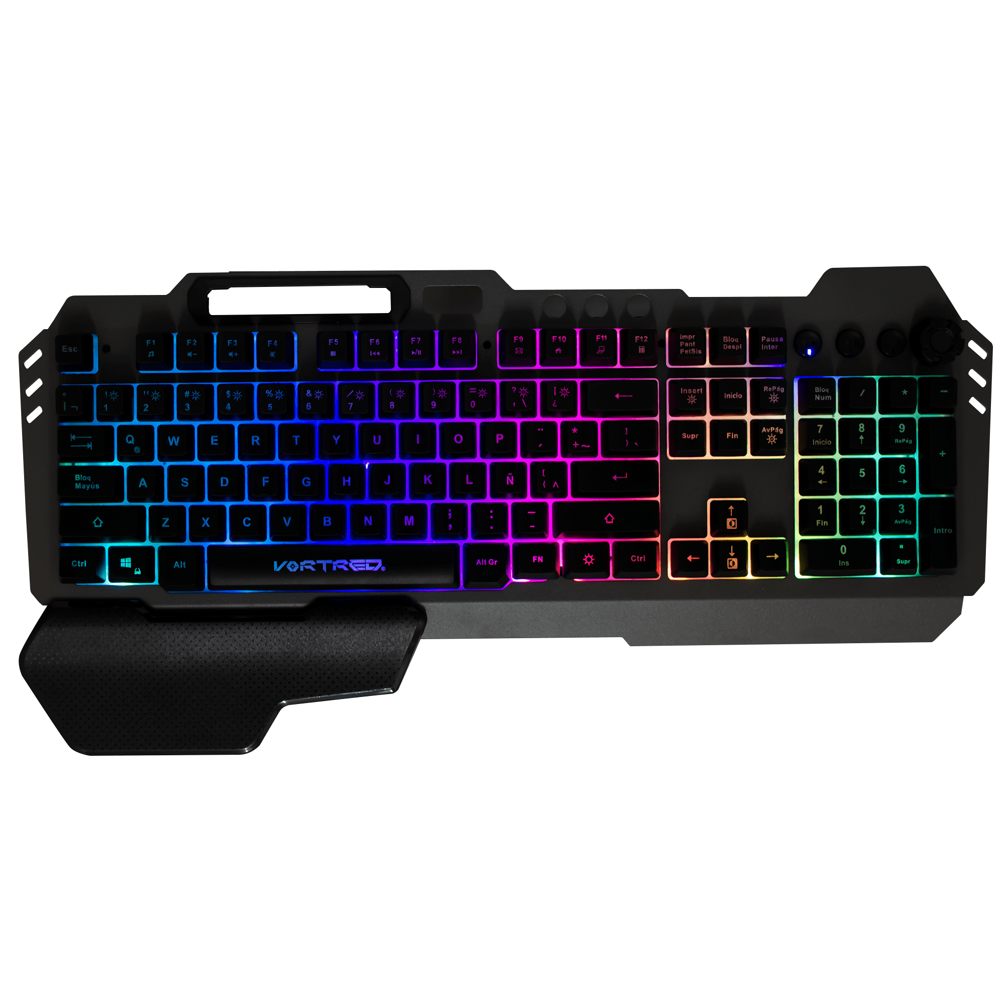 Teclado Gaming Programable Luz RGB Holder