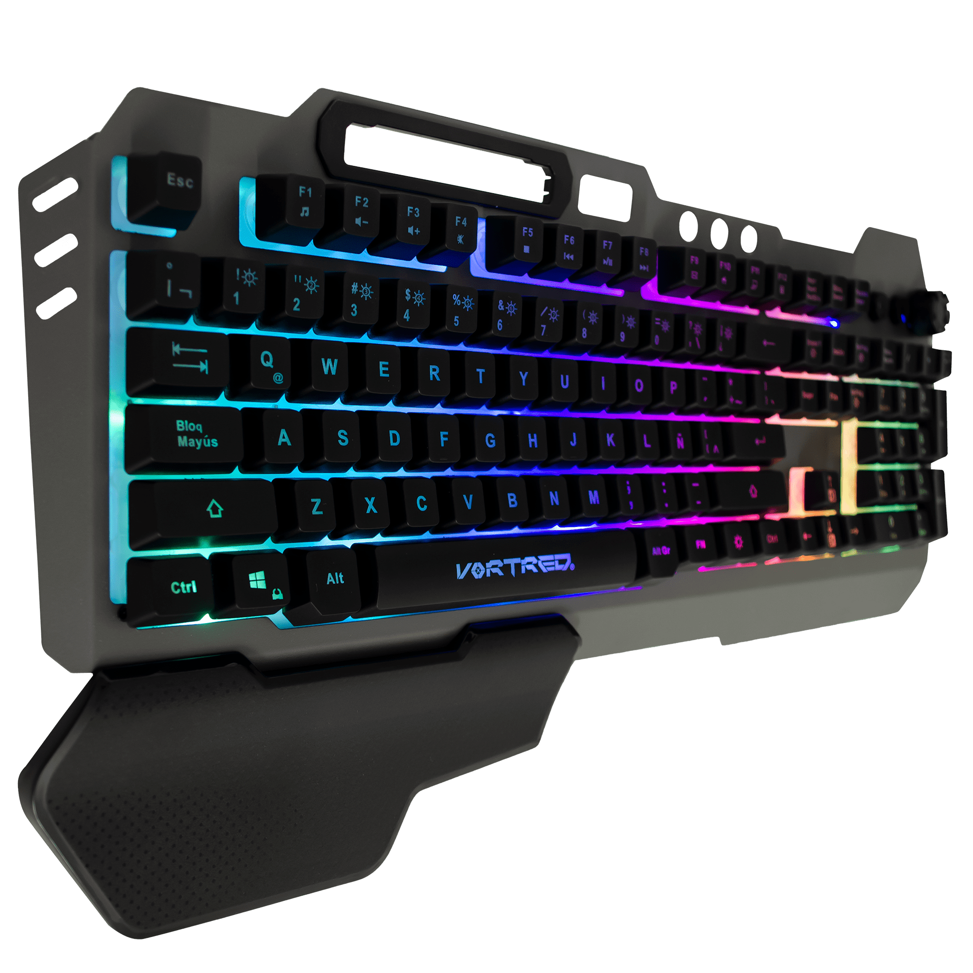 Teclado Gaming Programable Luz RGB Holder