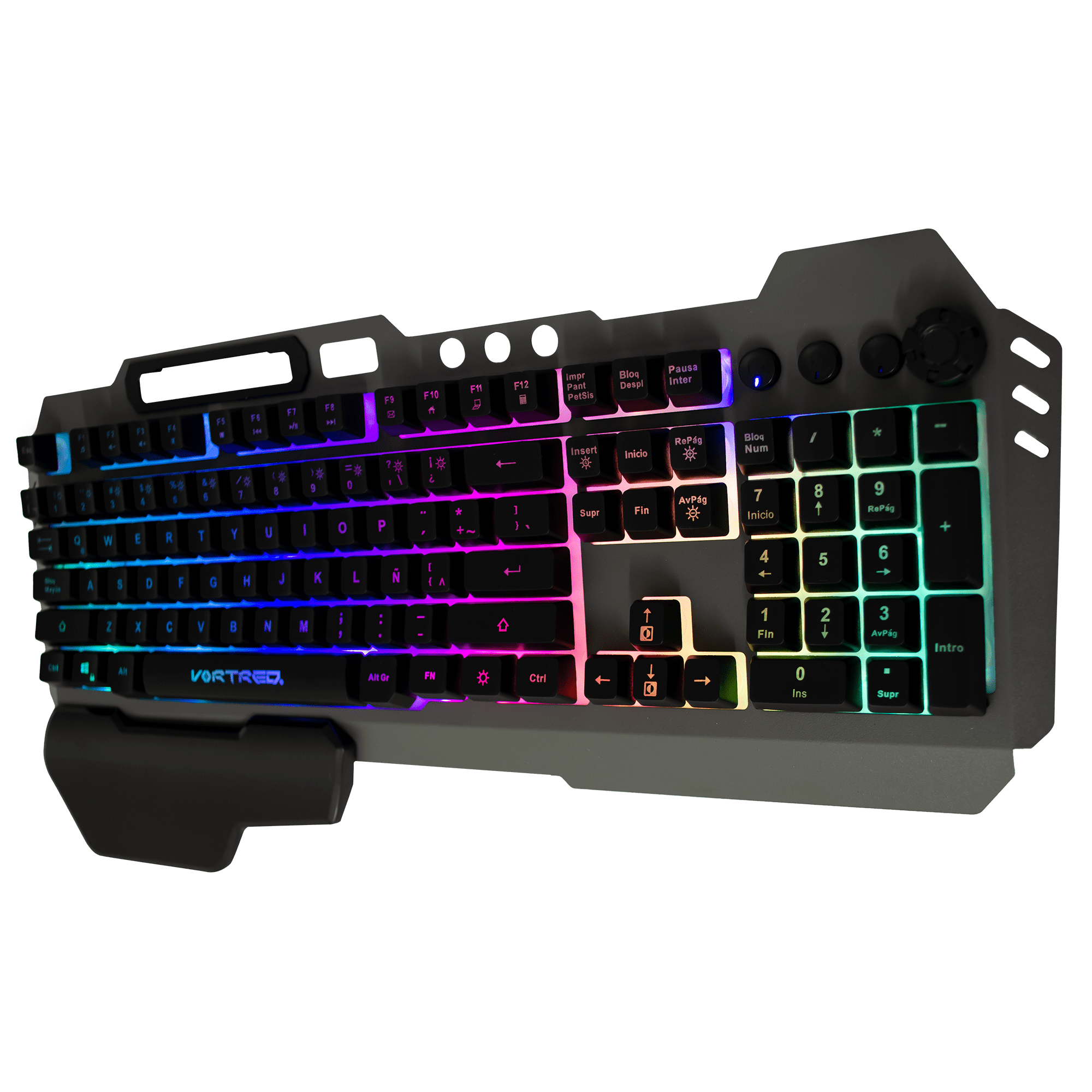 Teclado Gaming Programable Luz RGB Holder