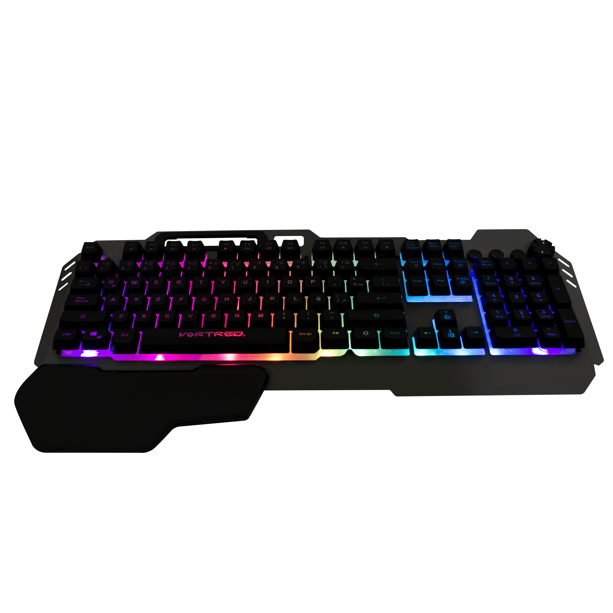 Teclado Gaming Programable Luz RGB Holder