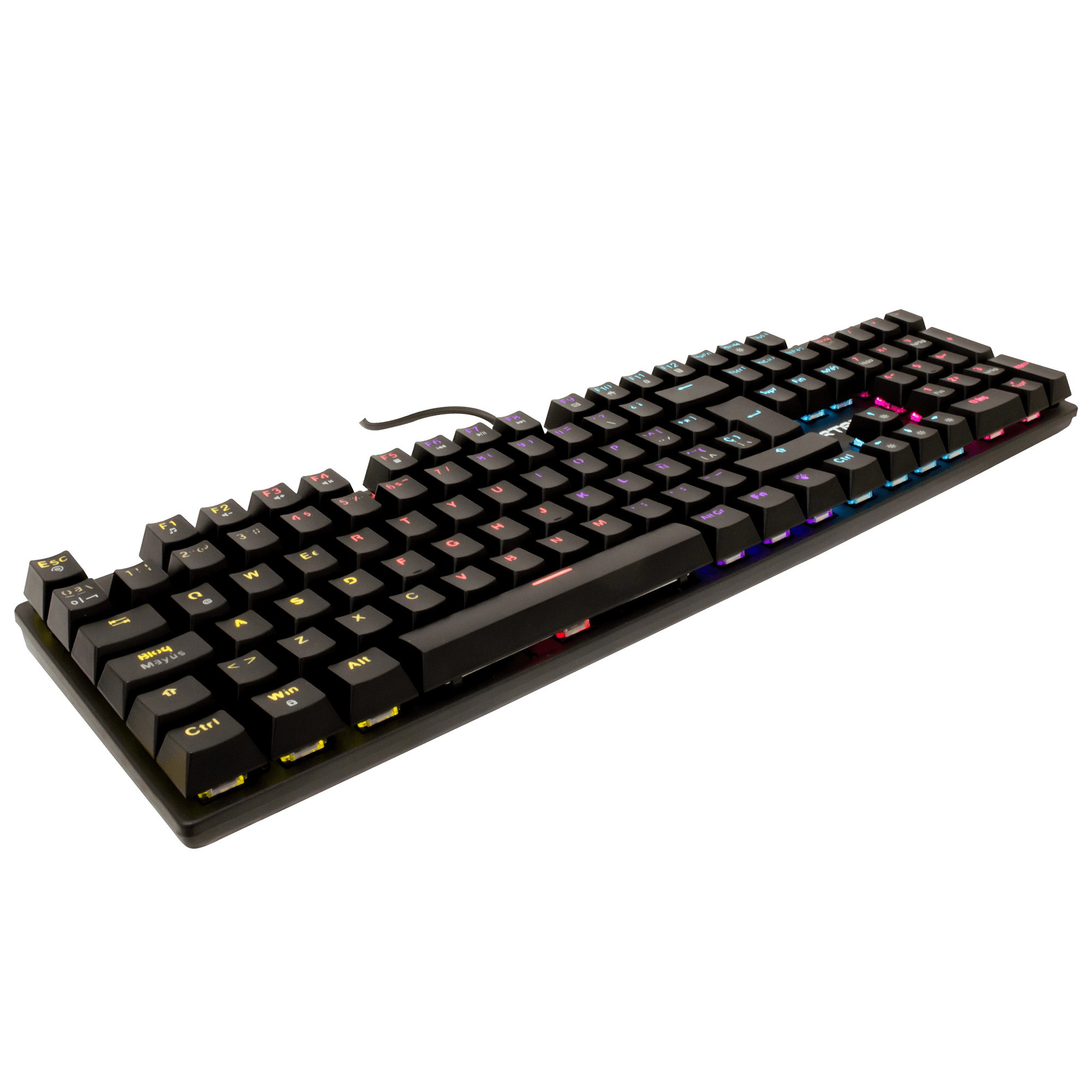 Teclado Gaming Mecánico Luz RGB Bastion