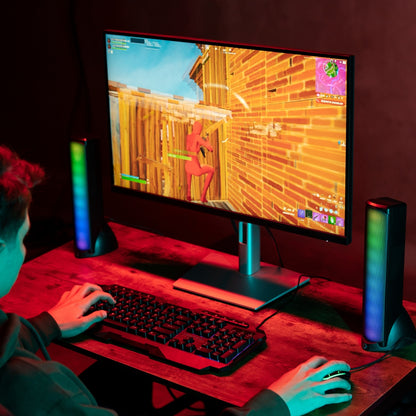 Bocinas Inalámbricas Gamer con Luz RGB - Sonido HQ Transmisión BT Aura | VORTRED