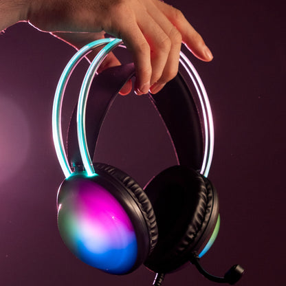 Diadema Gamer Alámbrica iluminación RGB Helumo | VORTRED