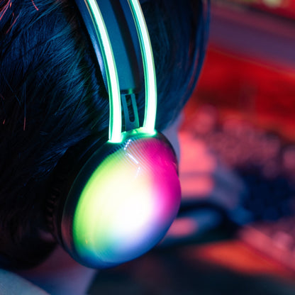 Diadema Gamer Alámbrica iluminación RGB Helumo | VORTRED