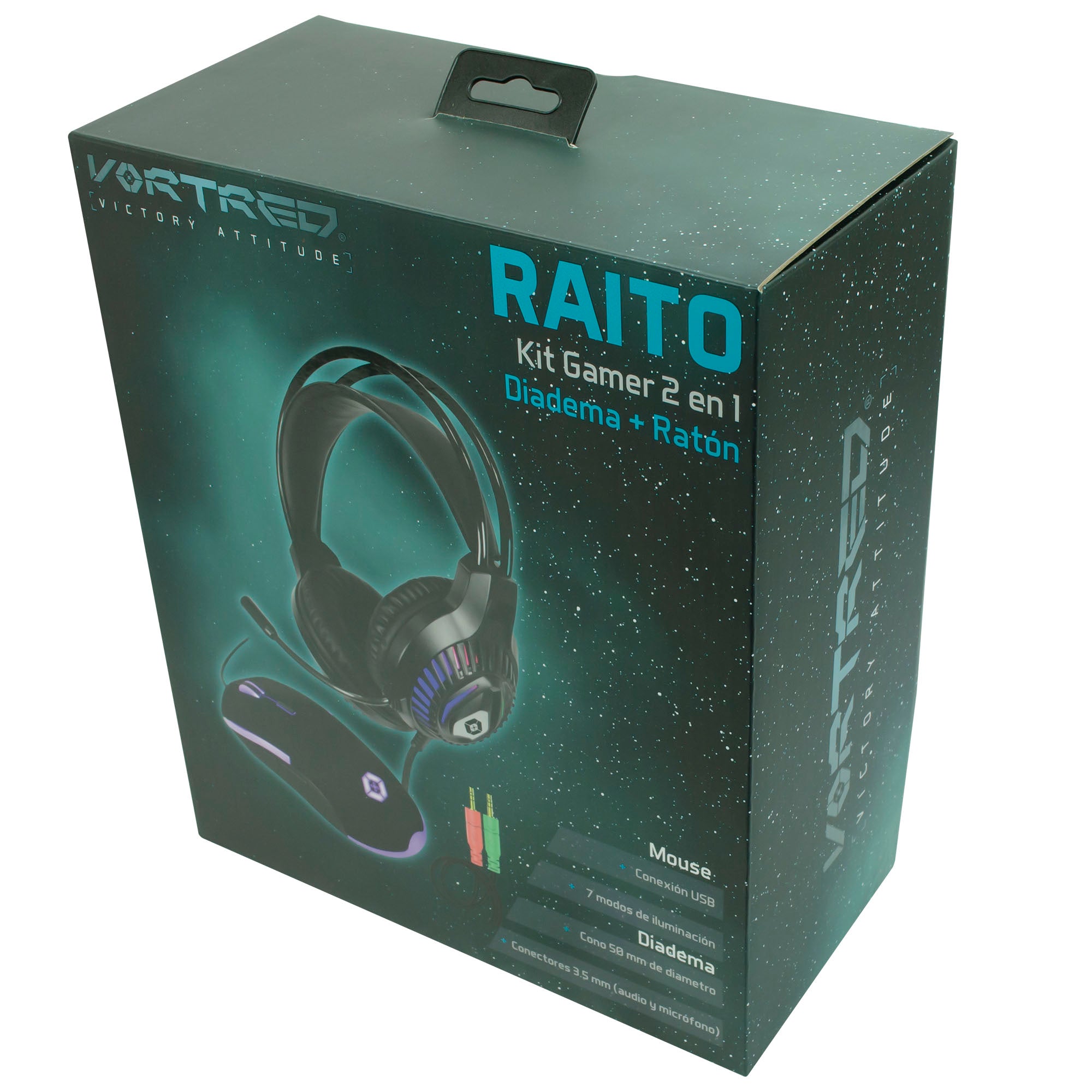 Kit Gamer 2 en 1 Audífonos Micrófono + Mouse Raito